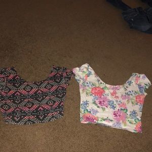 Two short sleeve snapchats